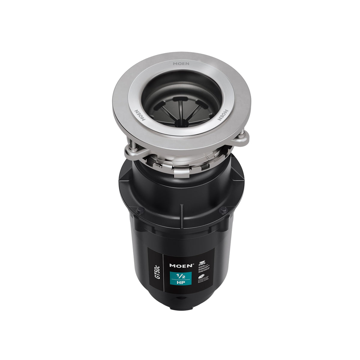 Moen Prep Series Disposer 1/2 HP with Fast Track Technology | Power Cord Included