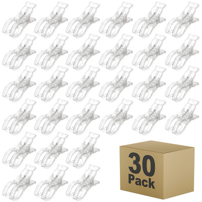 Muitcdo 30 Pack Balloon Arch Clips – Large Clear 3.5-Inch Backdrop Clamps