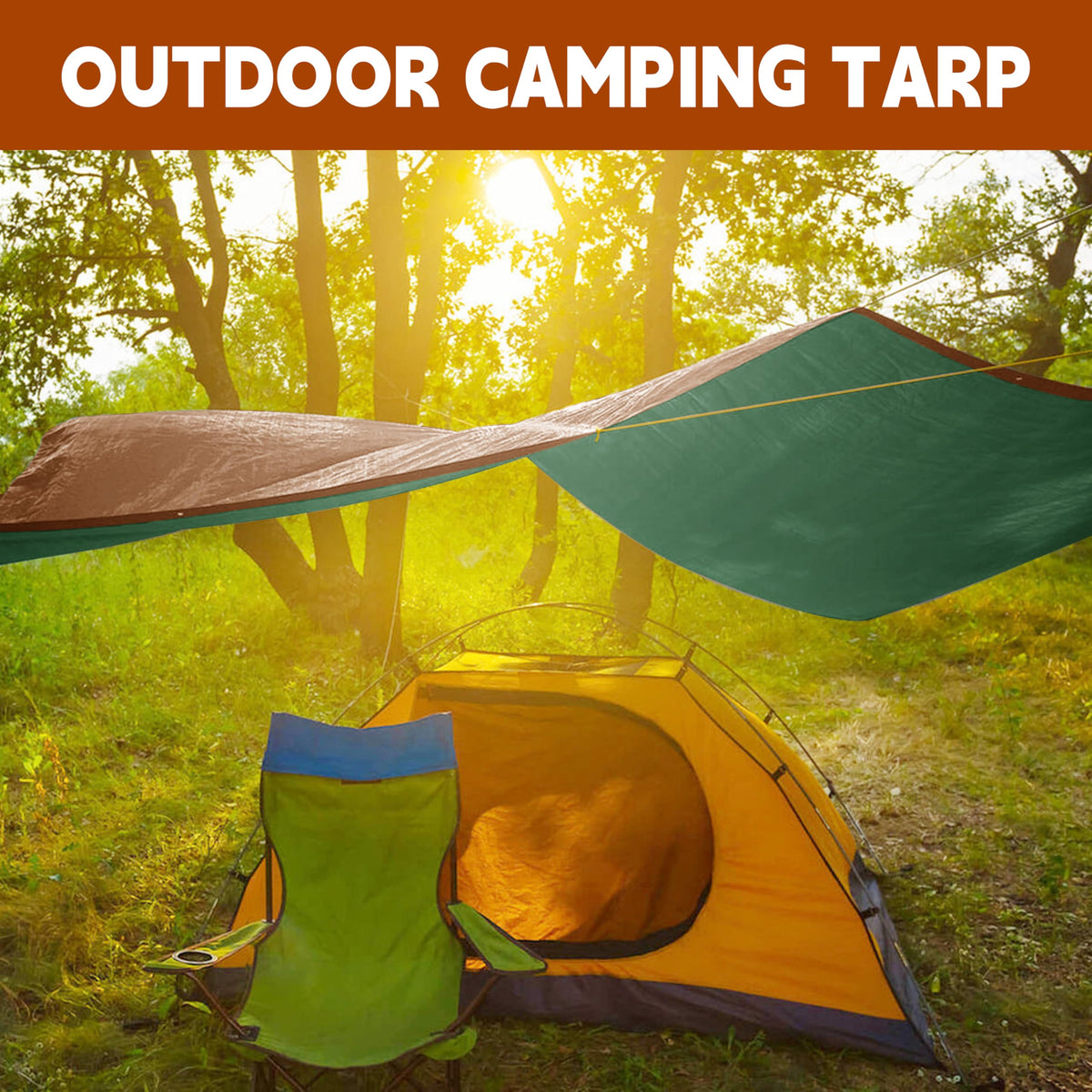 MVPNET Tarp 10x14 ft – 7mil Waterproof, Reinforced Edges