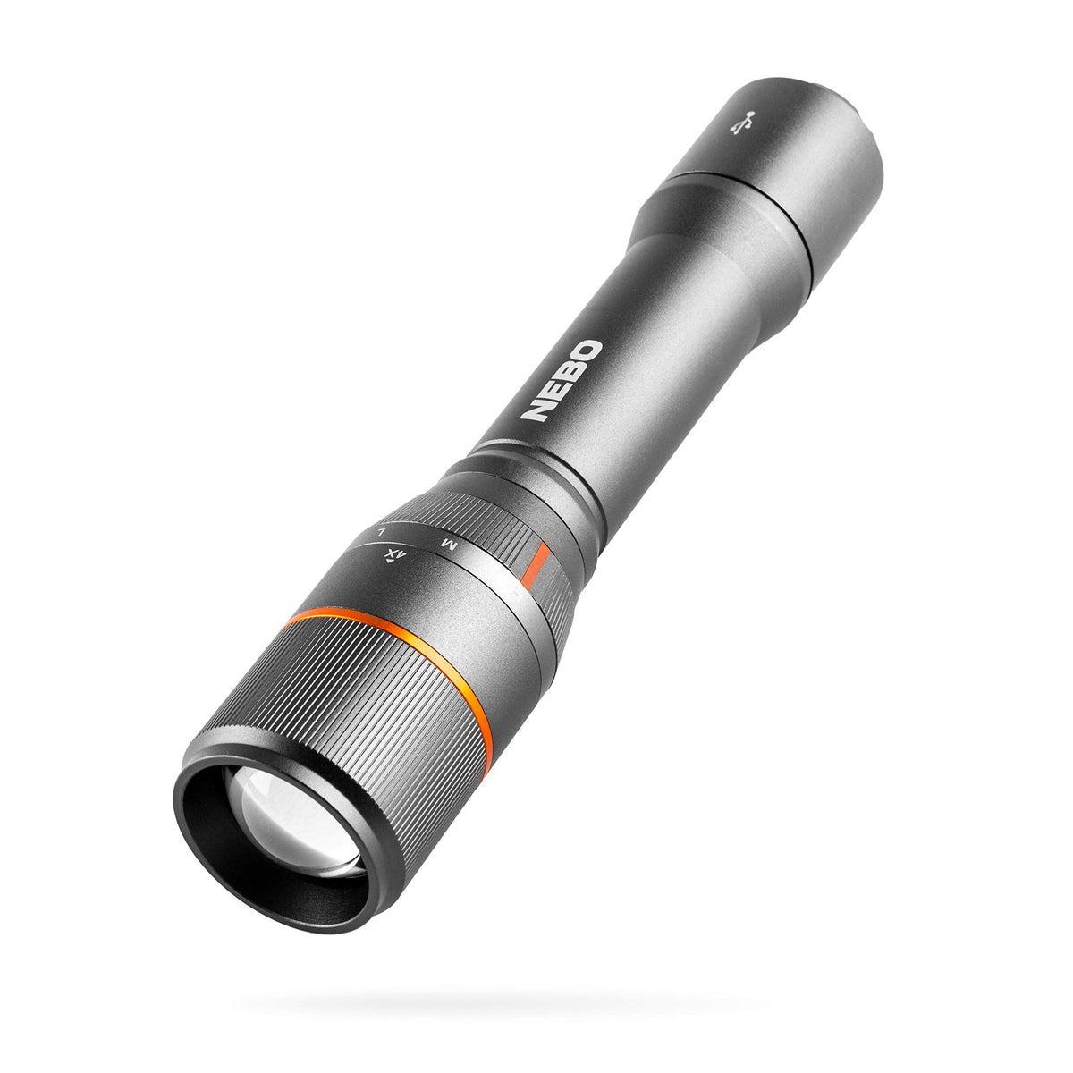 NEBO Davinci 2000 Flashlight & Portable Charger – 2000 Lumens, 4 Modes, USB Rechargeable, IP67 Waterproof