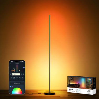 NEEWER NF04 Smart LED Floor Lamp | 16M Colors, AI Lighting, Voice Control