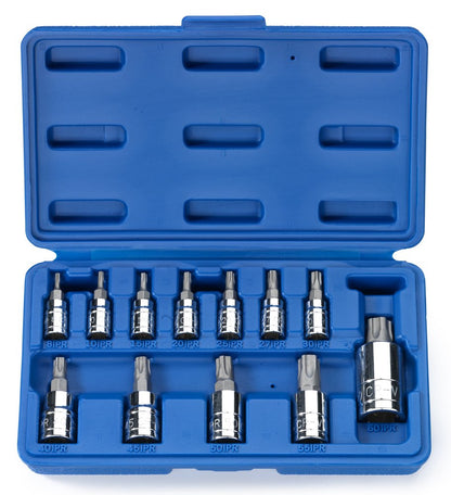 NEIKO 10085A Tamperproof Torx Plus Socket Set - 12-Piece, Cr-V & S2 Steel, High-Impact Case