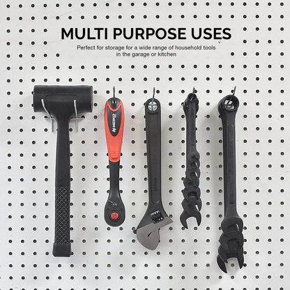 NEIKO 53104A 8” Pegboard Hook Organizer Kit – 50 Pack for Garage & Workshop Storage