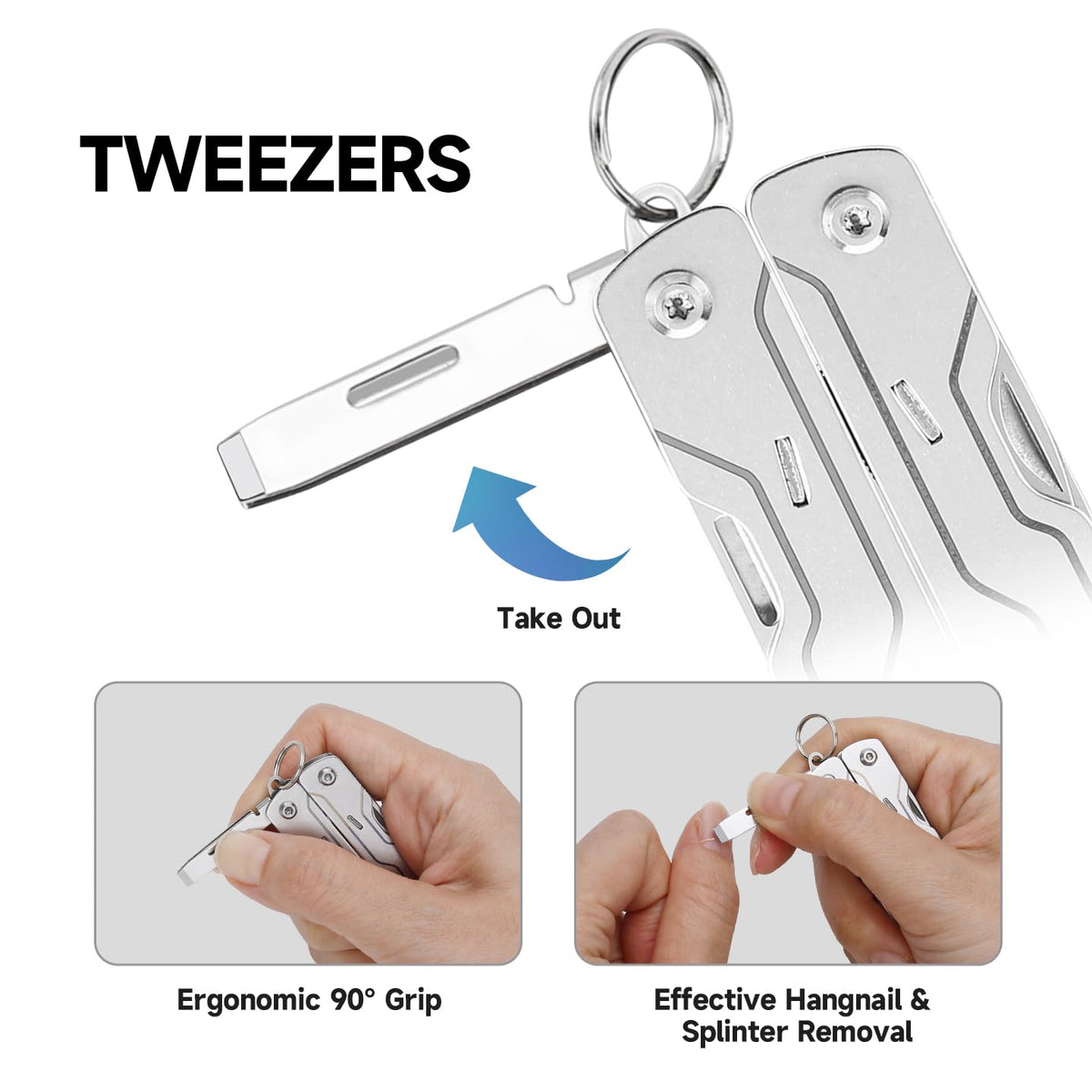 NexTool Micro Sailor S0: 8-in-1 Mini Keychain Scissors | Ultra-Light EDC Tool