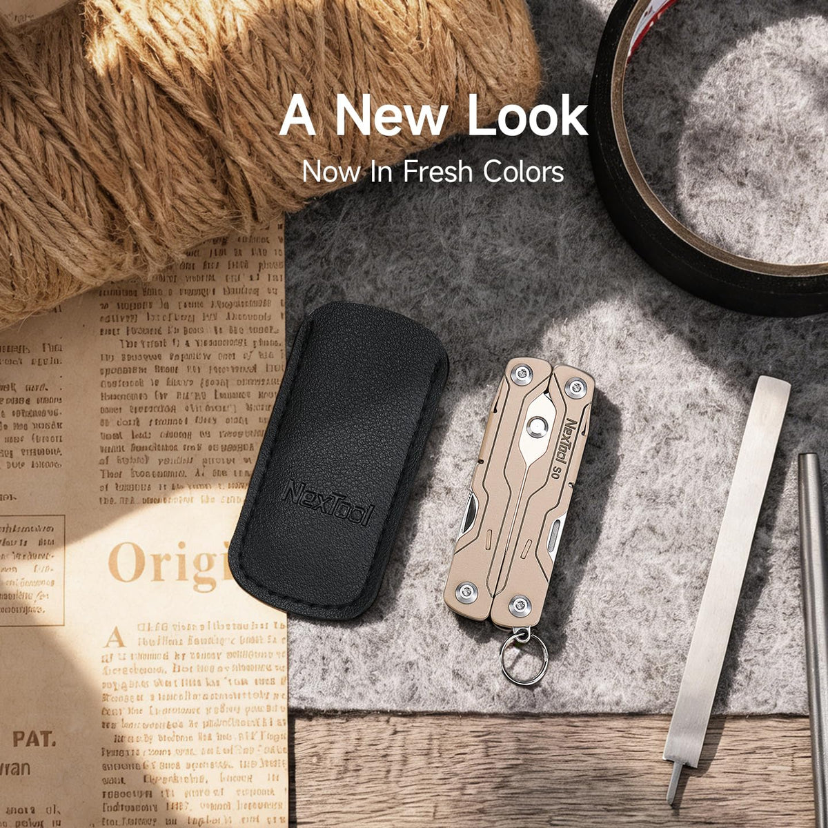 NexTool Micro Sailor S0: 8-in-1 Mini Keychain Scissors | Ultra-Light EDC Tool