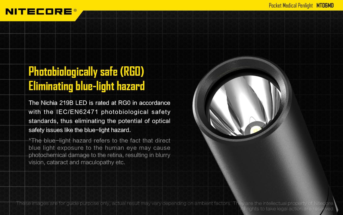 NITECORE MT06MD Penlight Flashlight – 180 Lumen Medical Inspection Light
