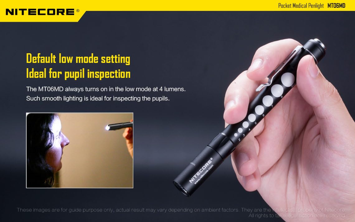 NITECORE MT06MD Penlight Flashlight – 180 Lumen Medical Inspection Light