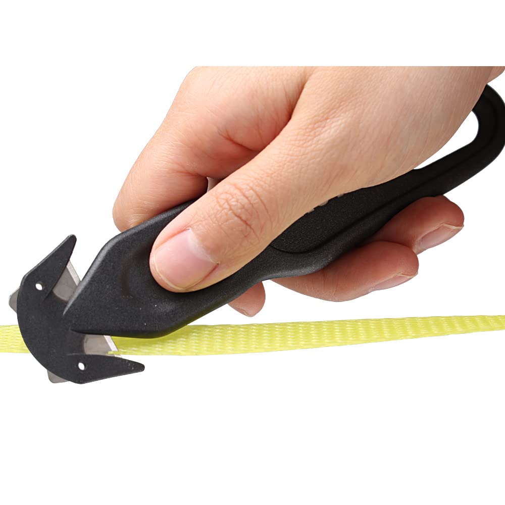 Nova Safety Cutter Tool – 10-Piece Black Recessed-Blade Box Cutter for Safer Packing