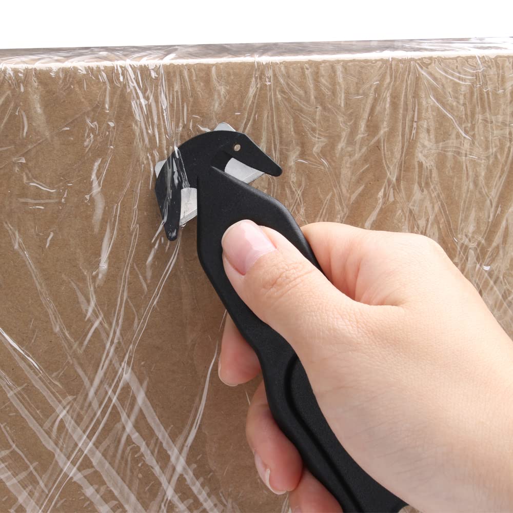 Nova Safety Cutter Tool – 10-Piece Black Recessed-Blade Box Cutter for Safer Packing