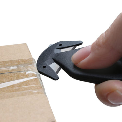 Nova Safety Cutter Tool – 10-Piece Black Recessed-Blade Box Cutter for Safer Packing