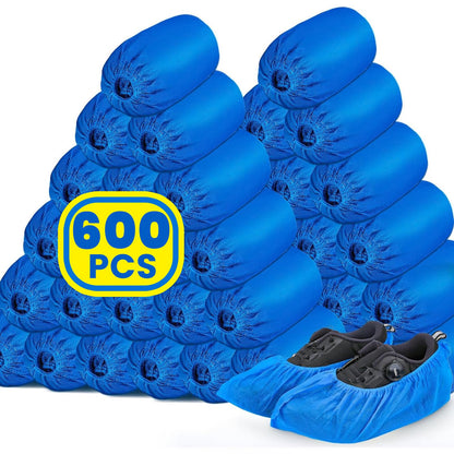 NUITPY 600 Pack Disposable Shoe Covers – Non-Woven, Durable Large Size