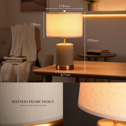 O'Bright Dune Battery-Powered Table Lamp | Cordless, Dimmable