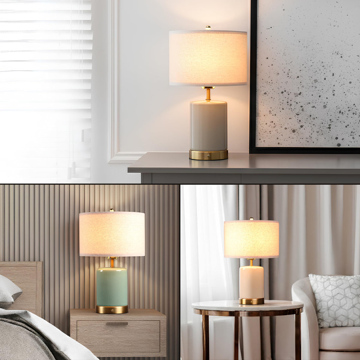 O'Bright Dune Battery-Powered Table Lamp | Cordless, Dimmable