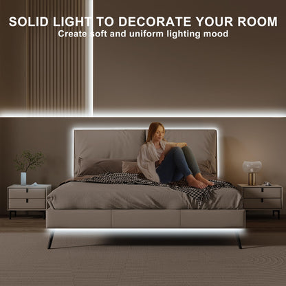 Olaholii 16.4ft COB LED Strip Light with Remote – Dimmable 6500K White, Ra93+
