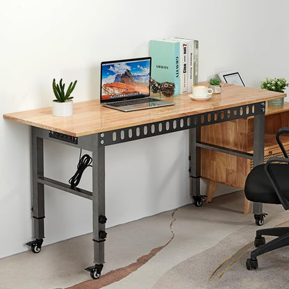 OLBRUS 54.3x21.6 Adjustable Workbench with Power Outlet | 2000 lbs Capacity