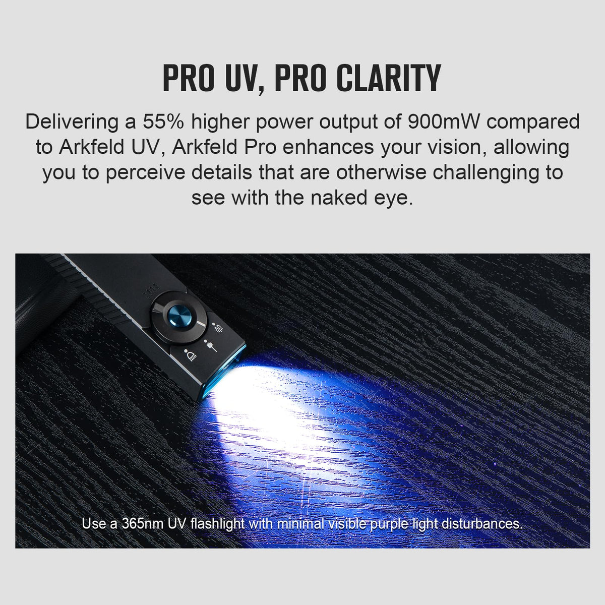 OLIGHT Arkfeld Pro Rechargeable EDC Flashlight – 1300 Lumens + UV (Flat Pocket)