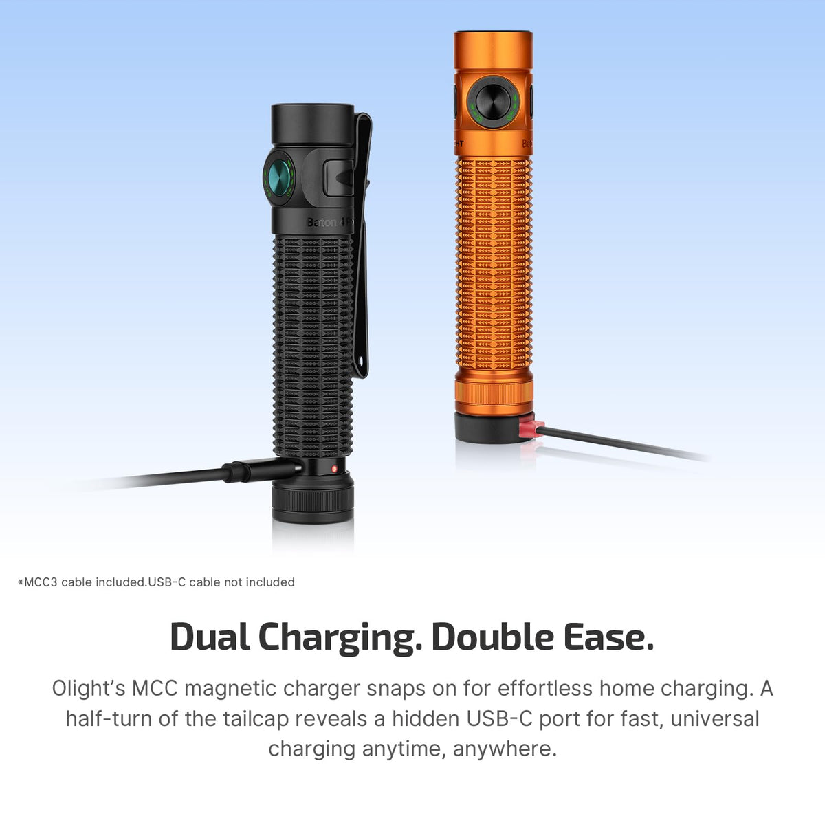 OLIGHT Baton4 Pro EDC Flashlight – 1600 Lumens, USB-C & Magnetic Charging