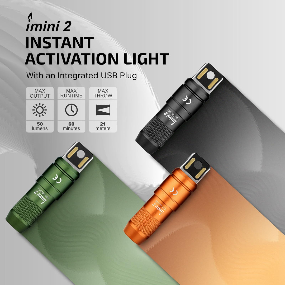 OLIGHT IMINI 2 EDC Rechargeable Keychain Flashlight – 50 Lumens