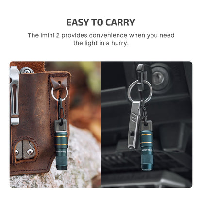 OLIGHT IMINI 2 EDC Rechargeable Keychain Flashlight – 50 Lumens, Dream Blue