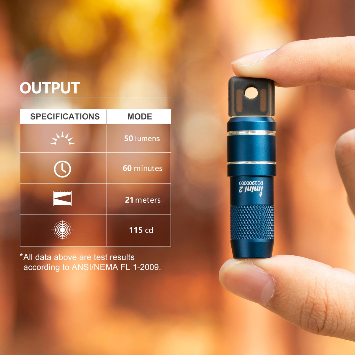 OLIGHT IMINI 2: 50-Lumen USB Rechargeable Keychain Flashlight | Compact EDC