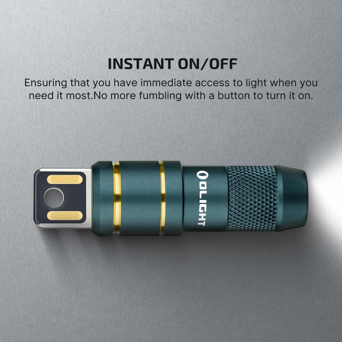 OLIGHT IMINI 2 EDC Rechargeable Keychain Flashlight – 50 Lumens, Dream Blue