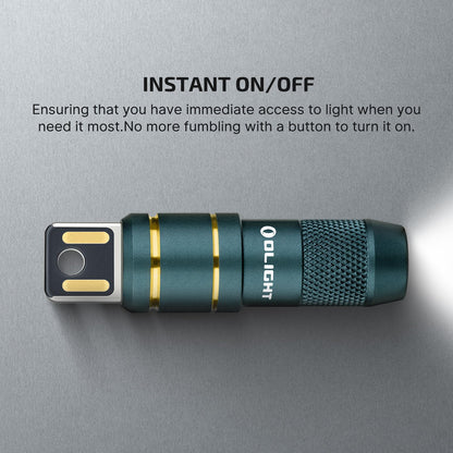 OLIGHT IMINI 2 EDC Rechargeable Keychain Flashlight – 50 Lumens, Dream Blue