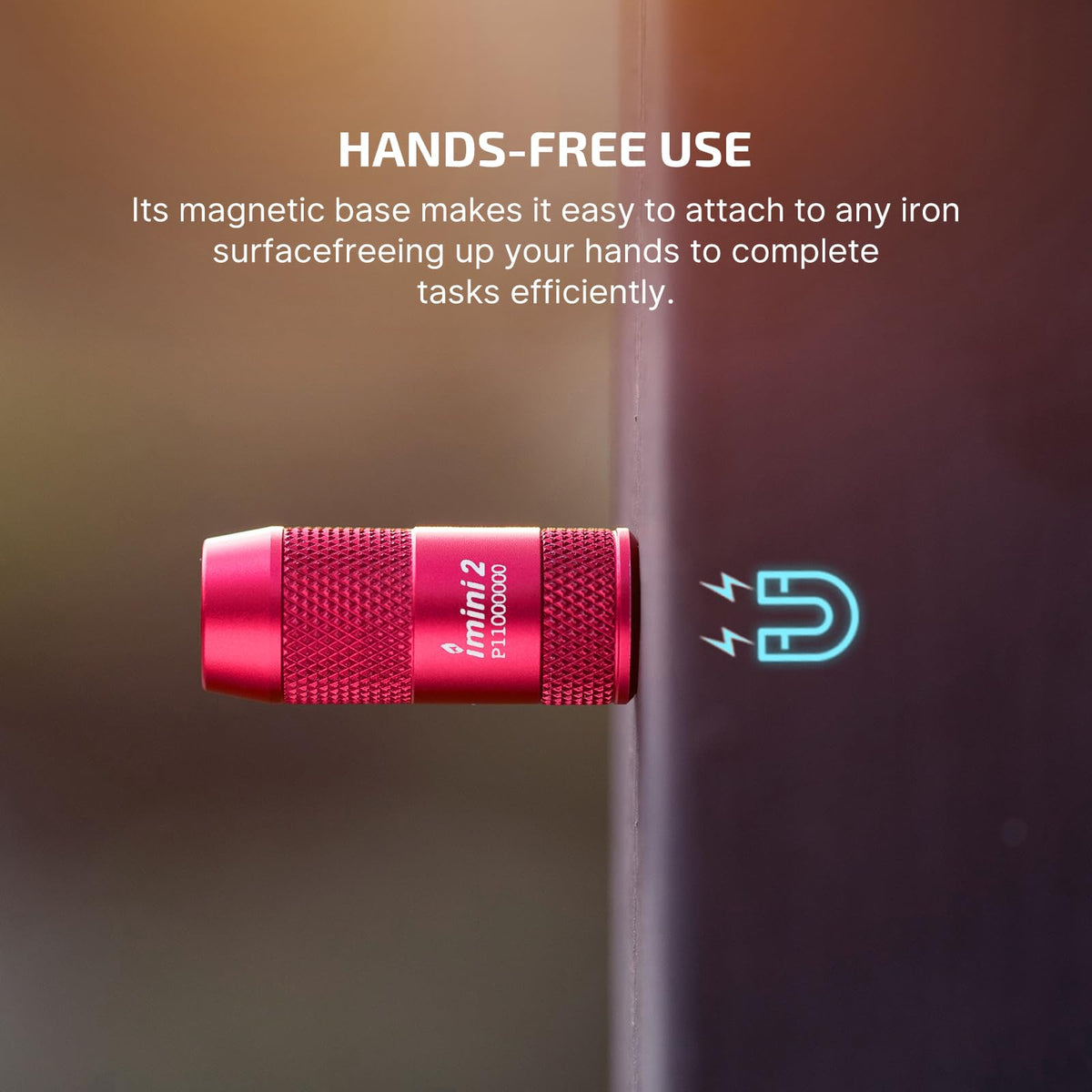 OLIGHT IMINI 2 EDC Rechargeable Keychain Flashlight – 50 Lumen, Ultra-Compact, Magnetic Base