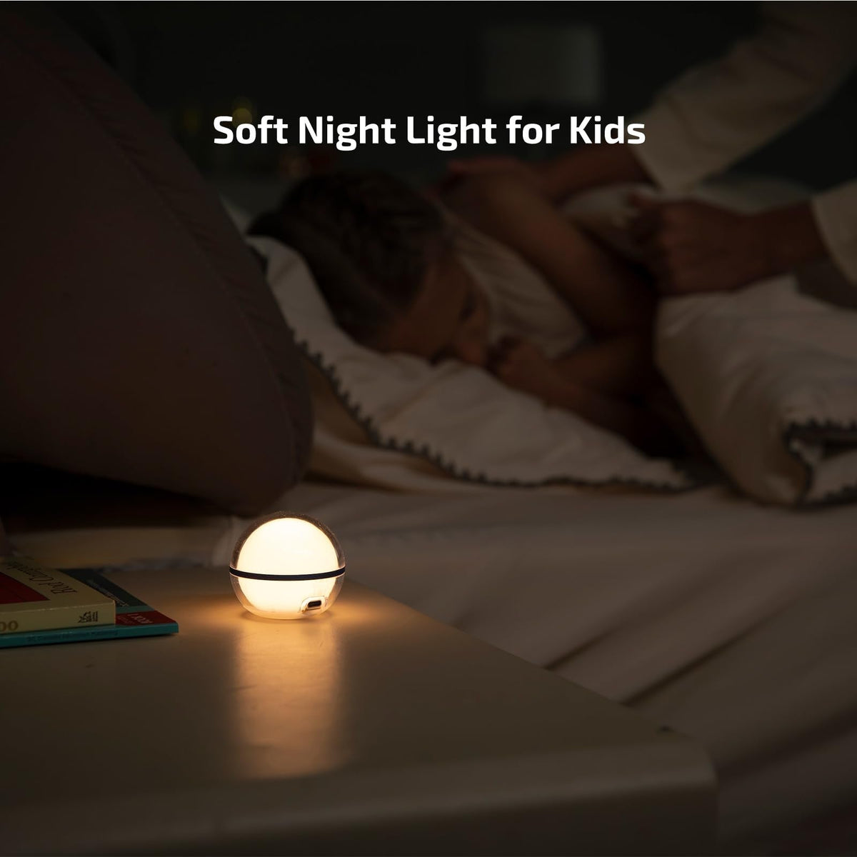 OLIGHT Sphere C Smart Night Light – USB-C Rechargeable RGB Bedside Lamp with App Control