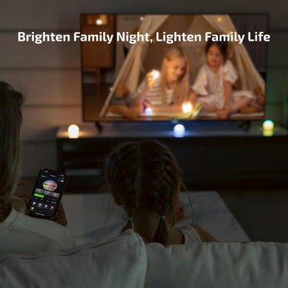 OLIGHT Sphere C Smart Night Light – USB-C Rechargeable RGB Bedside Lamp with App Control