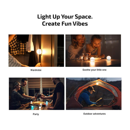OLIGHT Sphere C Smart Night Light – USB-C Rechargeable RGB Bedside Lamp with App Control