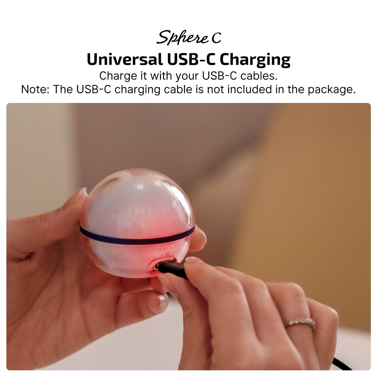 OLIGHT Sphere C Smart Night Light – USB-C Rechargeable RGB Bedside Lamp with App Control