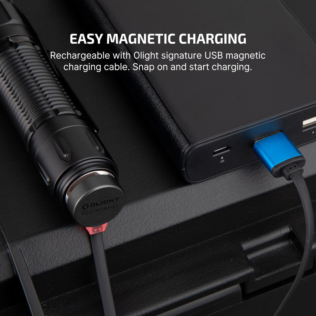 OLIGHT Warrior 3S 2300 Lumens Tactical Flashlight – Dual Switches, Proximity Sensor, Rechargeable Battery