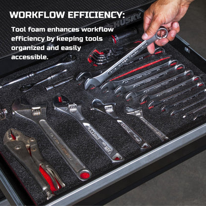 ONREVA Tool Box Foam 3-Pack – 16x12x2 in Case Inserts