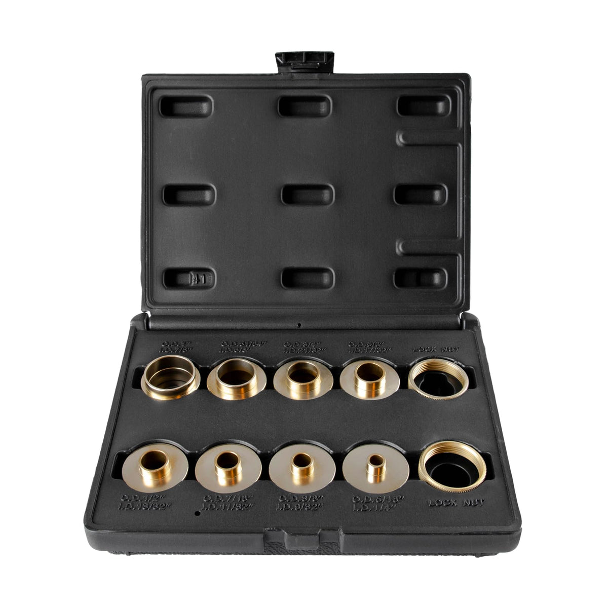OSKOOL Router Bushing Set – Brass Template Guides for 5/16 to 1 inch, Porter-Cable Style Sub-base RA02
