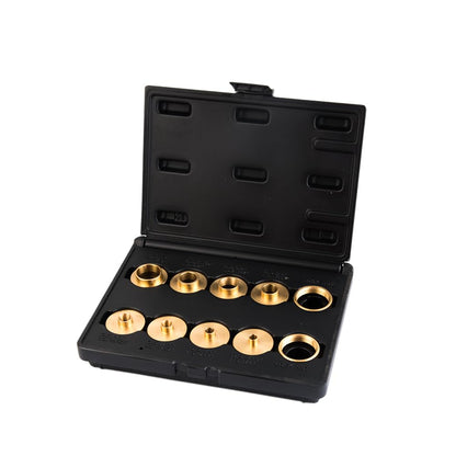 OSKOOL Router Bushing Set – Brass Template Guides for 5/16 to 1 inch, Porter-Cable Style Sub-base RA02