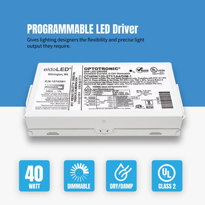 OSRAM Optotronic OTi40W 120-277V 40W Dimmable LED Driver – Constant Current DIM-1