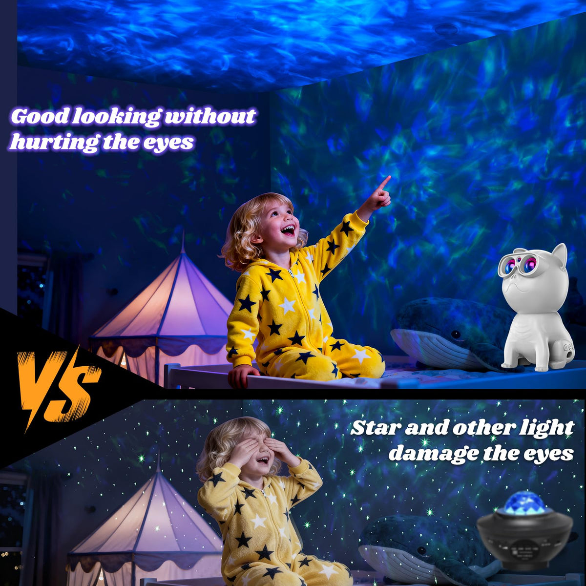 Pedica Galaxy Projector – Oval Nebula Ceiling Light with Timer & Remote