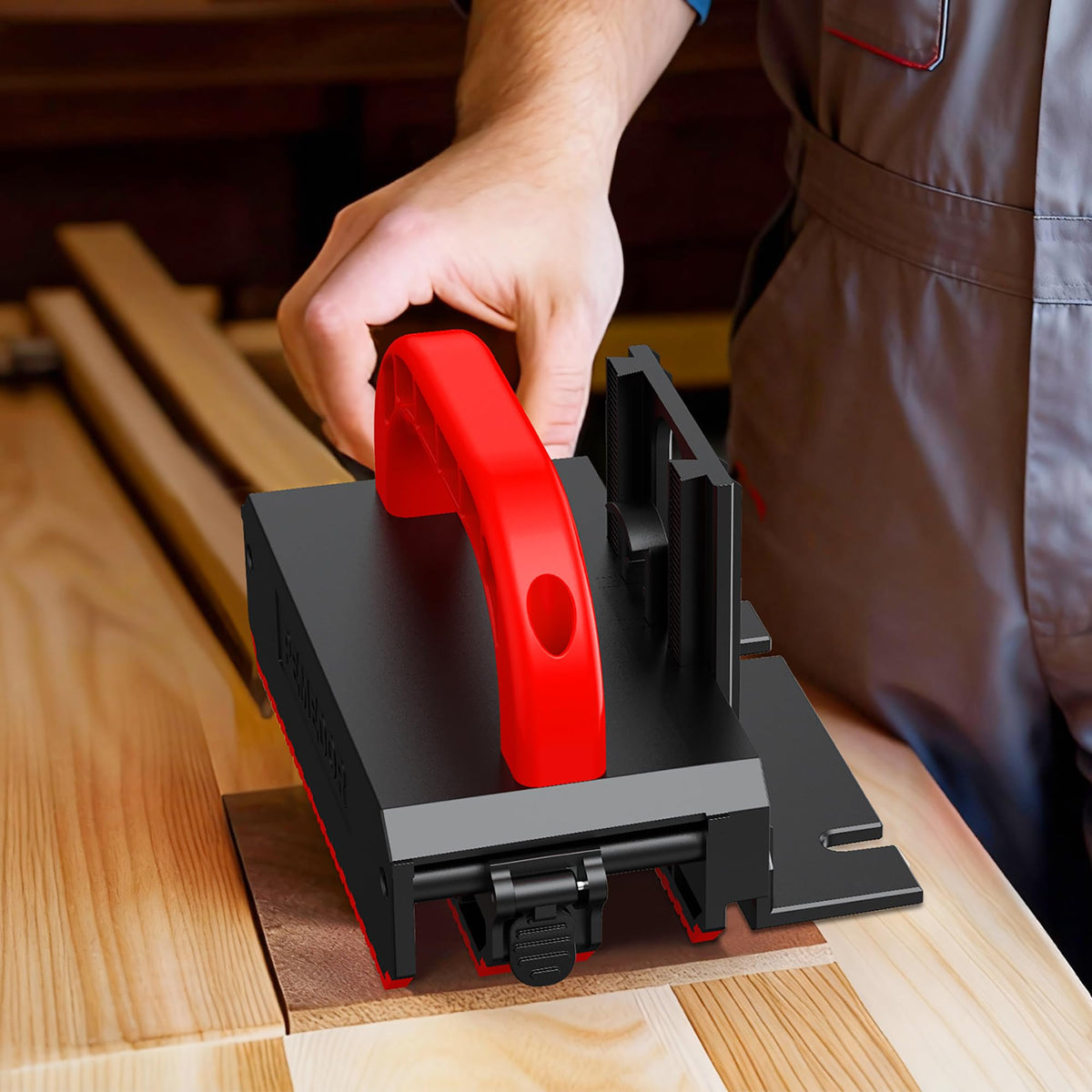 PEMEDOR Push Block — Adjustable Safety Pusher for Table Saw, Router Table, Jointer & Band Saw