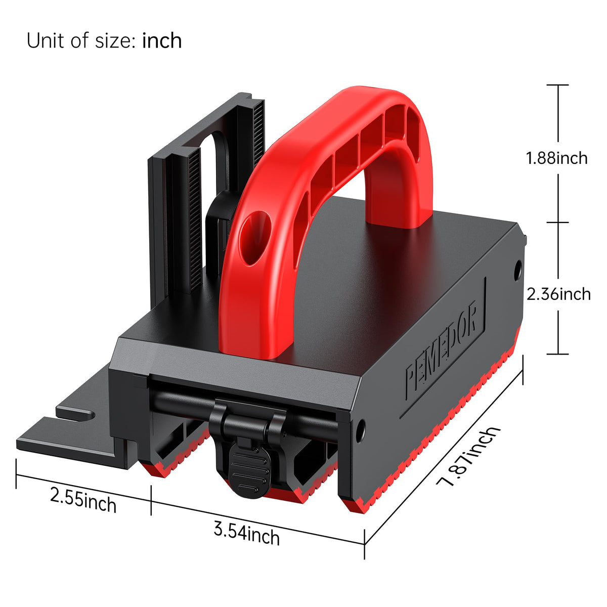 PEMEDOR Push Block — Adjustable Safety Pusher for Table Saw, Router Table, Jointer & Band Saw