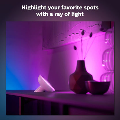 Philips Hue Bloom Smart Table Lamp – White & Color Ambiance, App & Voice Control