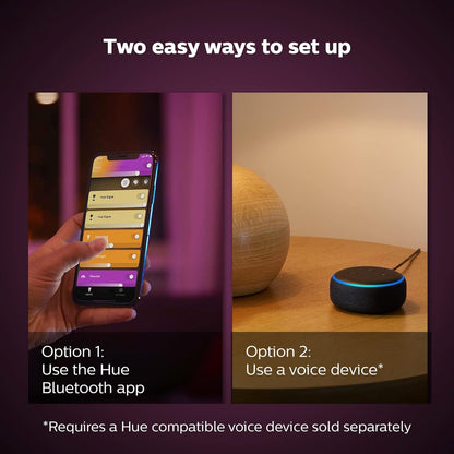 Philips Hue Bloom Smart Table Lamp – White & Color Ambiance, App & Voice Control