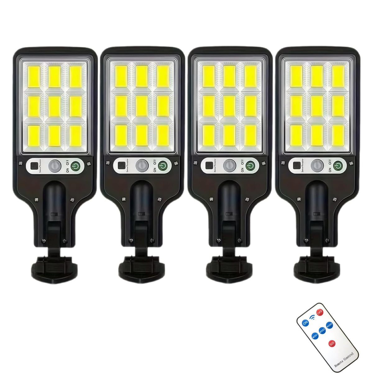 PLMOKJD Solar Wall Lights Outdoor – Wide-Angle Flood, Motion Sensor, IP66, Dusk-to-Dawn, Remote Control