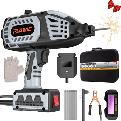PLOWIC Portable 110V Welding Machine | IGBT Inverter, 5-Stage Current