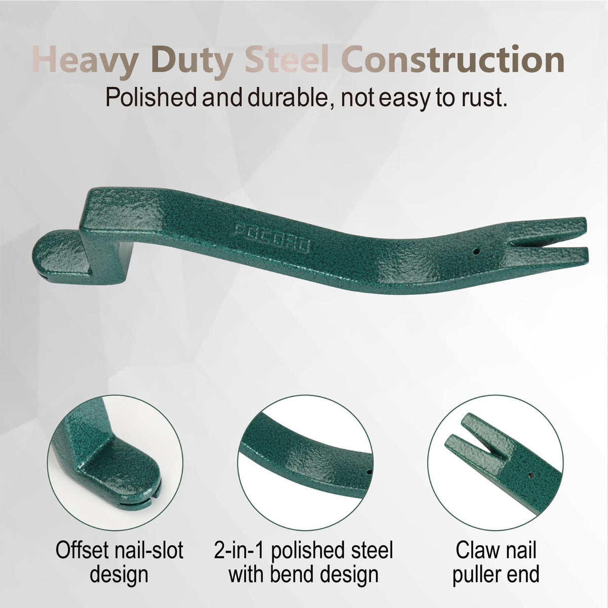 POCORO Roof Shingles Remover Tool – Nail Puller & Shingle Installer