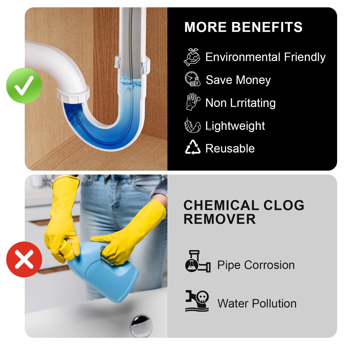 POPULO 20V Cordless Drain Snake — 25ft Cable, 2.0Ah Battery, Toilet & Drain Clog Remover