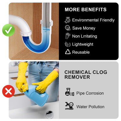 POPULO 20V Cordless Drain Snake — 25ft Cable, 2.0Ah Battery, Toilet & Drain Clog Remover