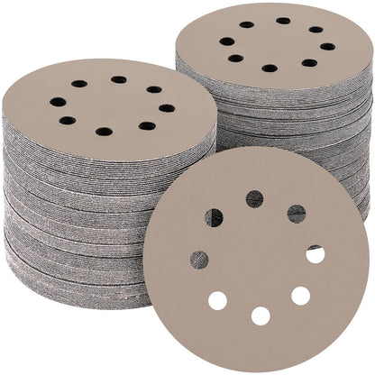 POTUINOM 50Pcs 5-Inch 3000 Grit Silicon Carbide Sanding Discs – Wet/Dry, Hook & Loop