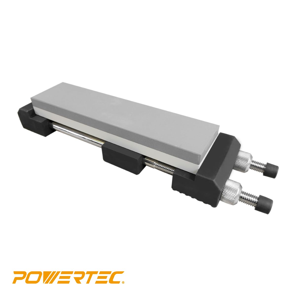 POWERTEC Sharpening Stone Holder – Adjustable 5.5-to-9-Inch | Non-Slip Base for Secure Knife Sharpening