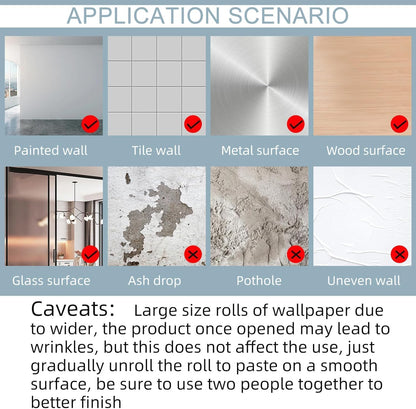 practicalWs Marble Wallpaper - Self-Adhesive PVC, 23.6 x 118 in, Real Marble Look