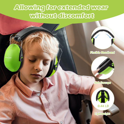 ProCase Kids Noise Cancelling Headphones – 27 dB SNR, Green